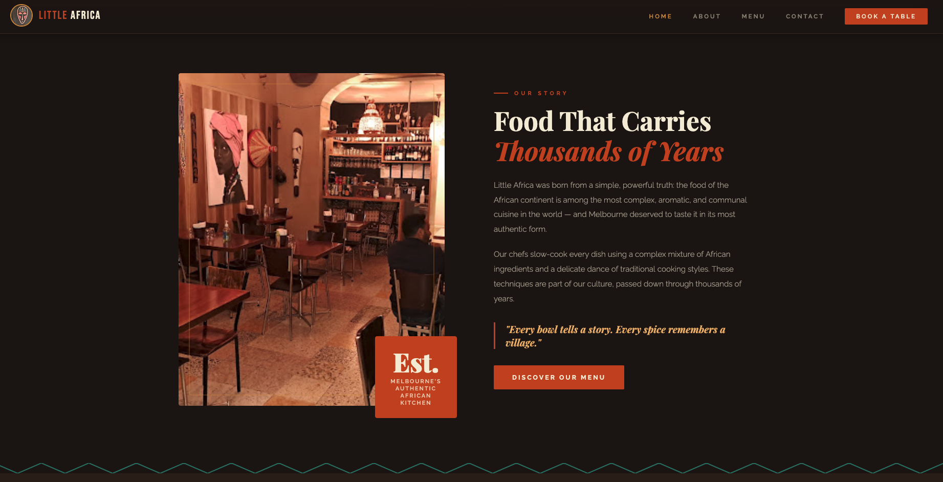 Restaurant Website