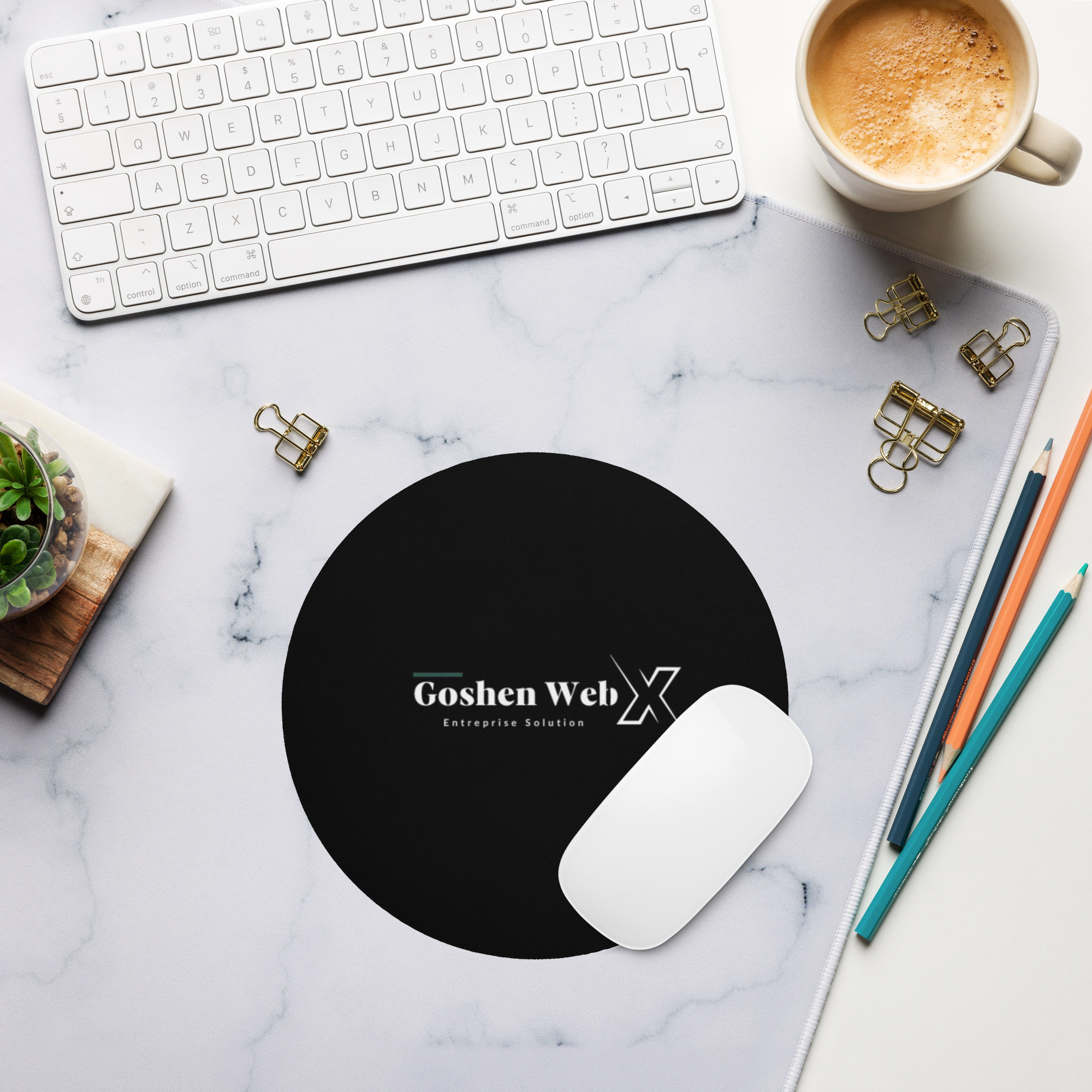 Goshenwebx Round Mouse Pad