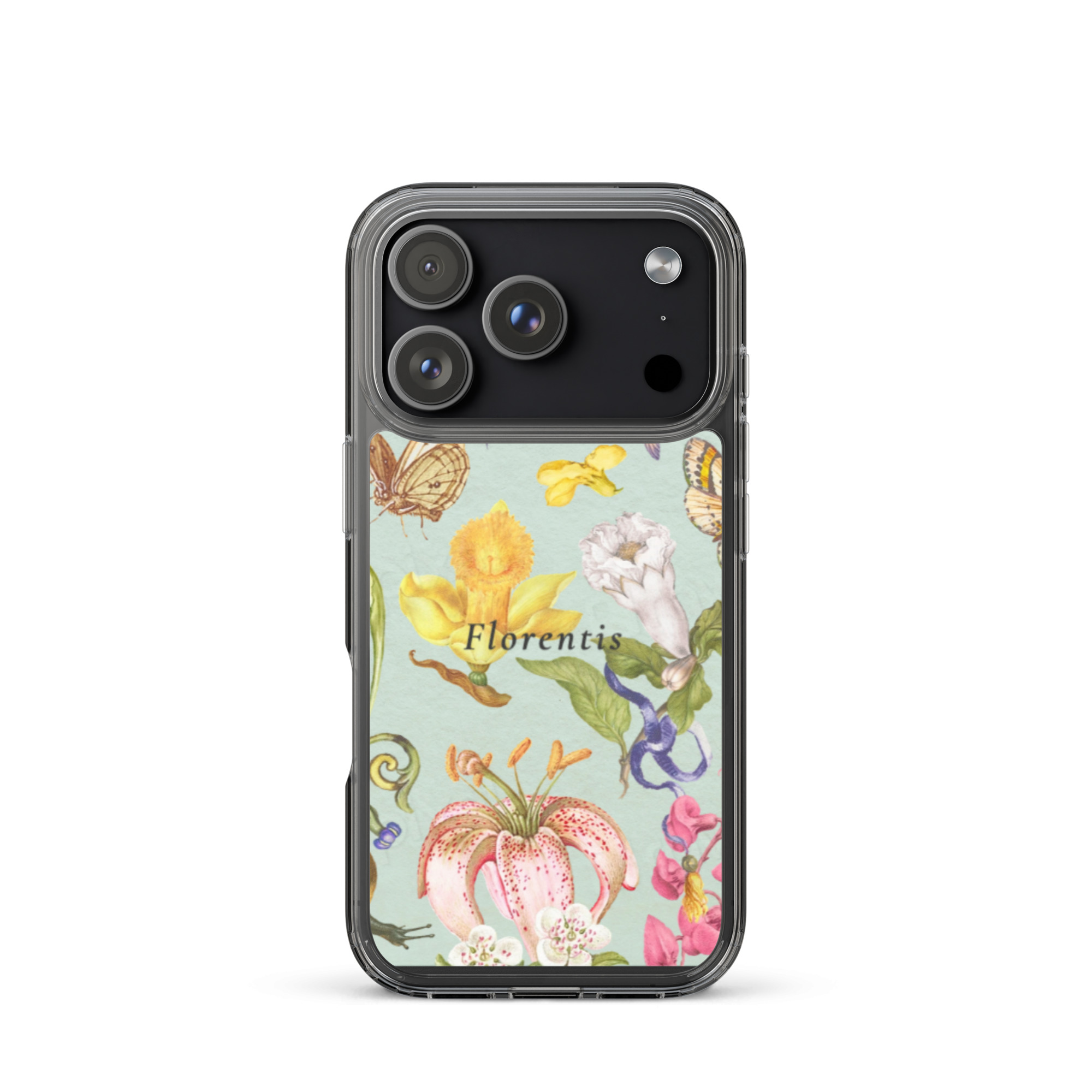 Clear Case for iPhone 17 pro - Vintage Floral